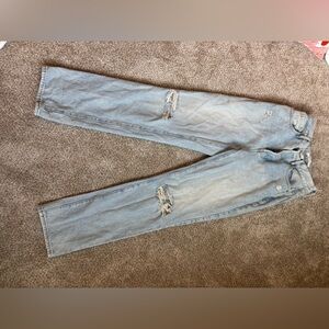 PacSun Light Blue Distressed Flare Jeans